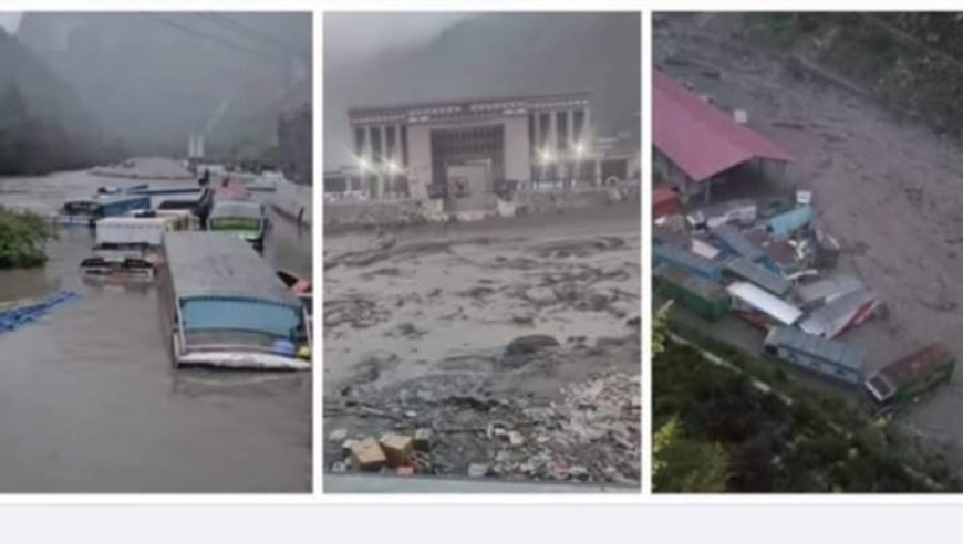 रसुवाको बाढीमा नौ जनाको शव फेला, १९ अझै बेपत्ता