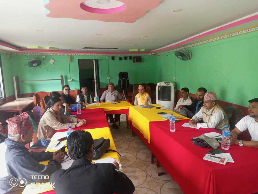 रेडक्रस गतिविधि सक्रिय बनाउन पालिका समन्वयकर्ता अभिमुखिकरण