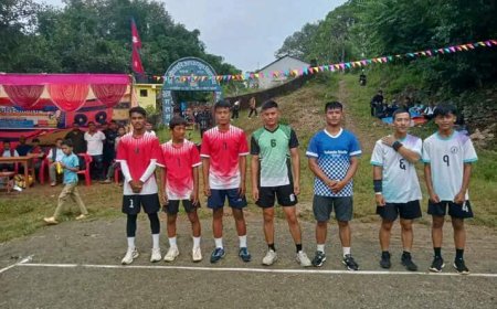 शान्तिदीप युवा क्लबको वार्षिकोत्सबः उद्घाटन शत्रमा ६ वटा टिम विच प्रस्तिस्पर्धा 